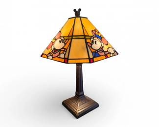 113 DisneyTiffanyStyleStainedGlassCharacterTableLamp