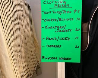 Clothing prices