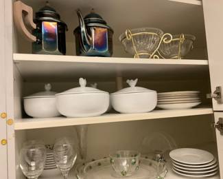 Dove pottery barn lidded bowls