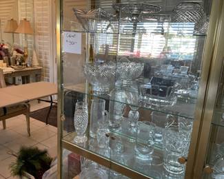 Cut glass, includes some Waterford