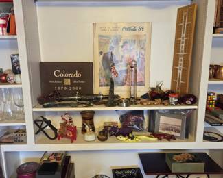 Colorado History Book. Brief Cases, wine rack