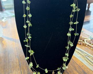 Green gem necklace