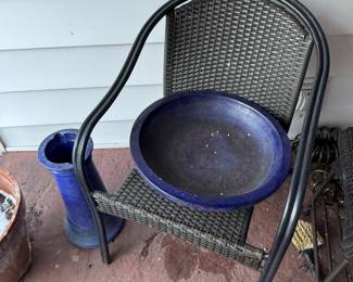 Garage 
Bird bath