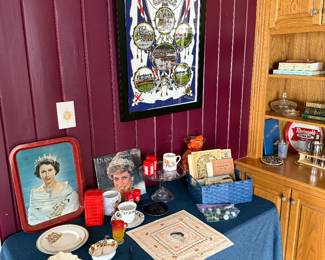 Family Room 
Royal family items
Marbles
Postcards