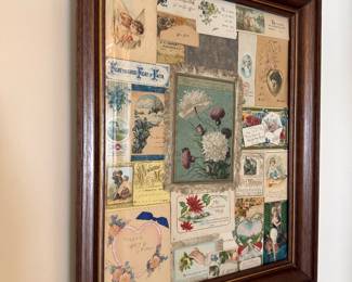 Upstairs Hallway 
Ephemera framed