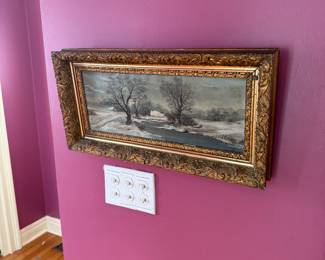 Living Room 
Oil painting on canvas- not signed