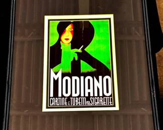 Modiano Framed Advertisment