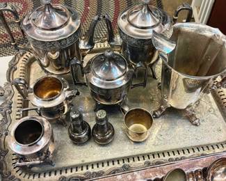 Silver Plate Service Items