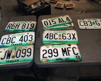 License plates