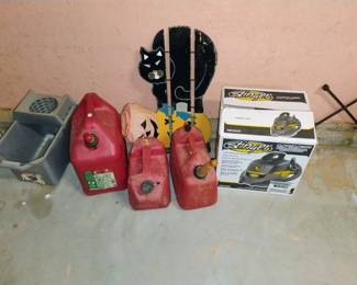 Gas cans and miscellaneous