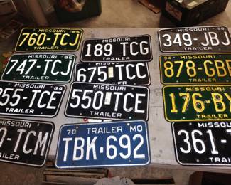 License plates for trailers