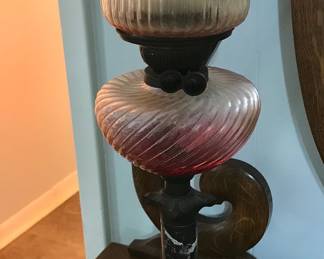 Gorgeous cranberry lamp