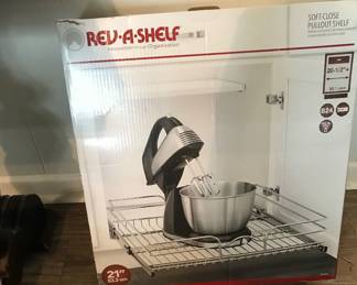 Rev a shelf for mixer