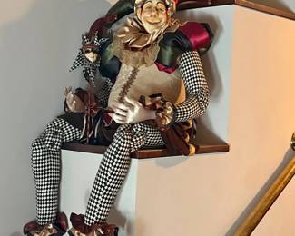 LifeSize Harlequin Jester Doll
