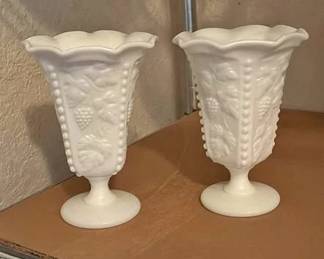 Westmoreland Milk Glass Parfait Glasses