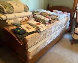 Twin bed frame (Separate), Mattress & Boxspring (sold together)