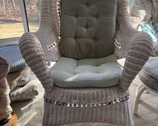 Wicker rocking chair