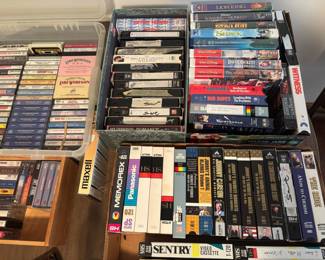 VHS & Cassette tapes