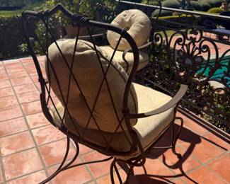 Iron Patio Chair (back detail)