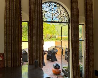 Family Room Drapery Set with Hardware