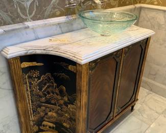 Chinoiserie Vanity Sink