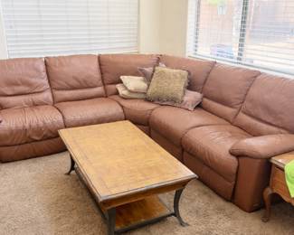 Cozy living room with sectional sofa