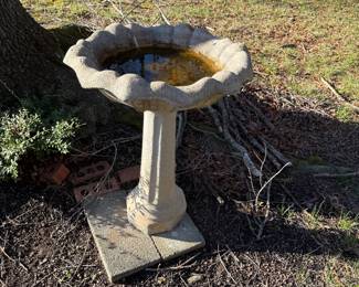 Concrete Birdbath