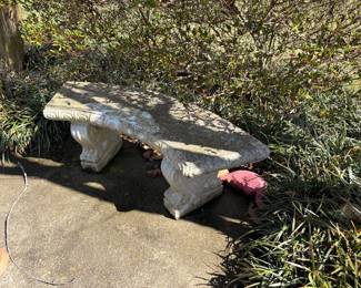 Concrete Garden Bench