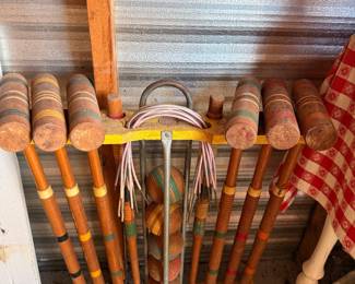 Vintage Croquet Set