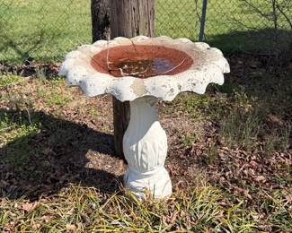 Concrete Birdbath