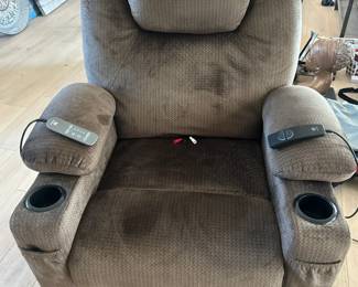 Fur Standup Adjustable Arm Chair