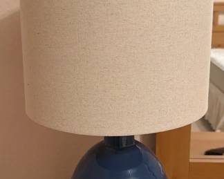 Style Craft Ceramic Blue Table Lamp 