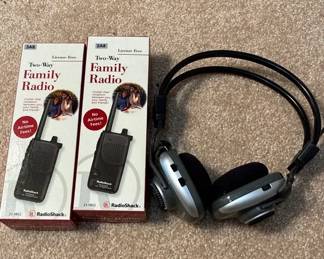 Vintage Radio Shack 2 Way Radio Headset Untested