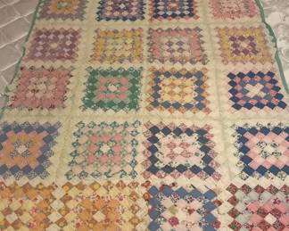 Vintage Afghan Quilt 