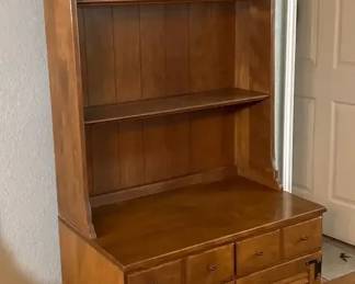 Ethan Allen Solid Maple And Birch Hutch Bookshelf 