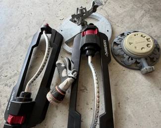 Various Lawn Irrigation Tools Sprinklers