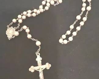 Vintage Catholic Rosary Small Pendant 