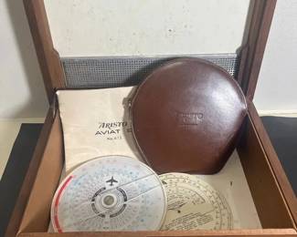 German Aristo Flight Instrument Wooden Box