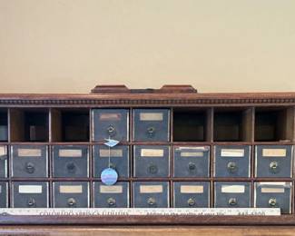 Vintage Mailbox Cabinet