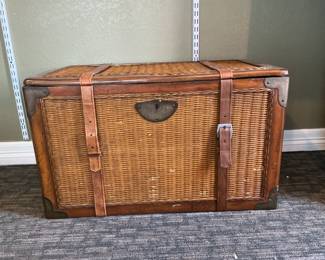 Wicker Storage Trunk