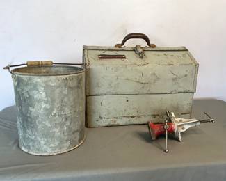 Antique Cantilever Tool Box & More
