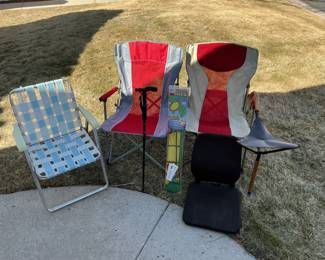 Folding Camp Chairs, Canes and More