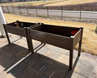 Elevated Wooden Planter Boxes