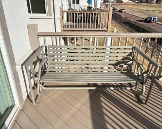 Gray Porch Glider