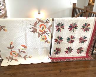 Scallop Edged & Floral Quilt