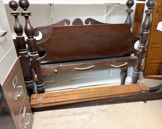 Antique Wooden Bed Frame