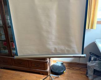 Slide projector screen