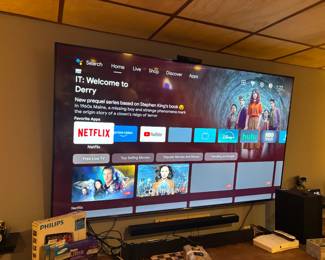 85 in Hisense smart T.V.