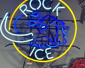 Neon Rock Ice Sign