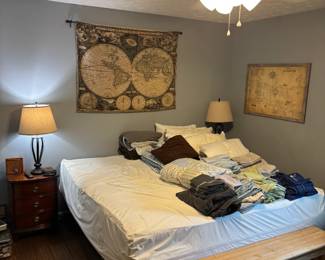 King bed with mattress